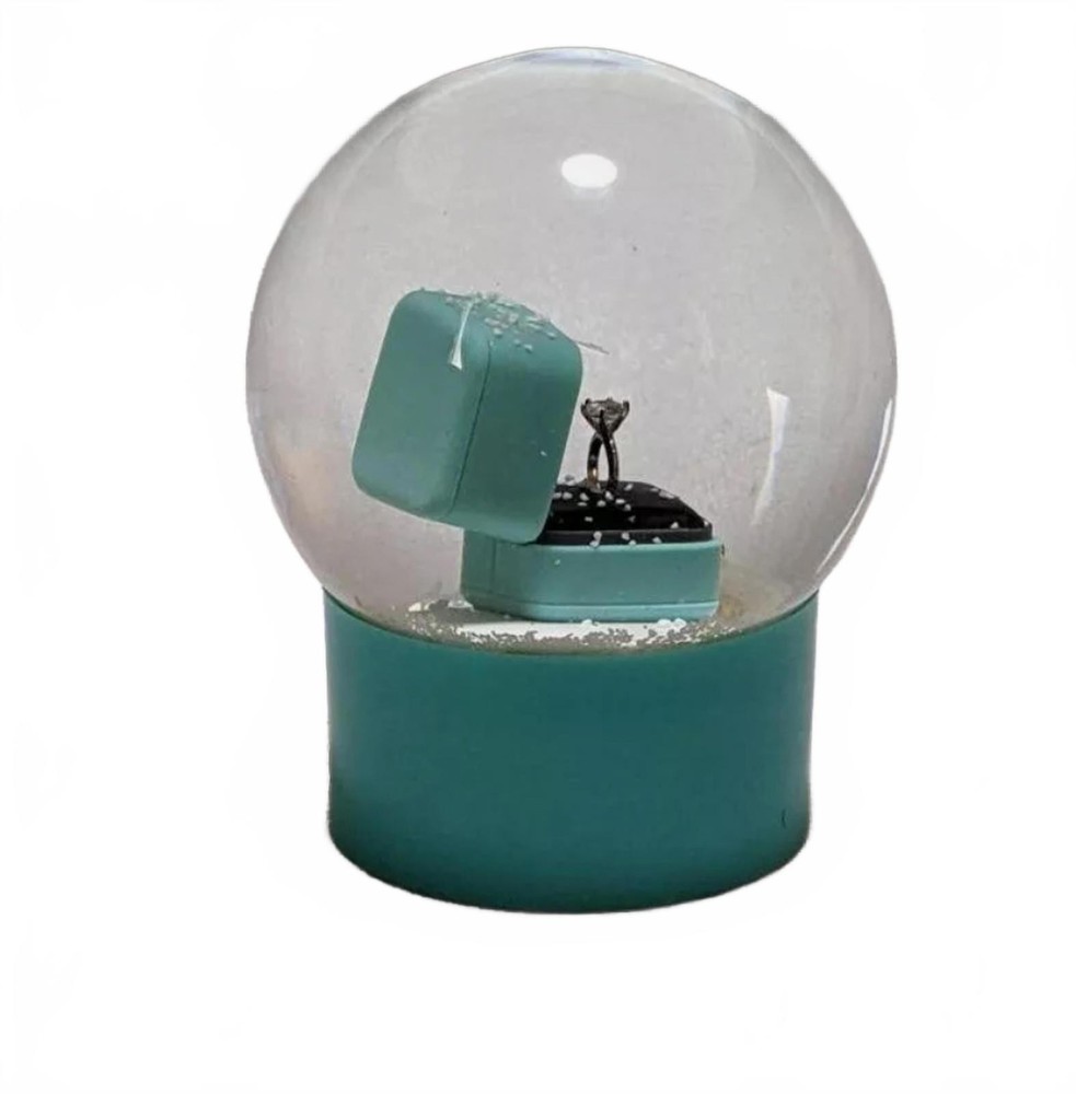 Tiffany & Co. Snow Globe w/ Ring & Box