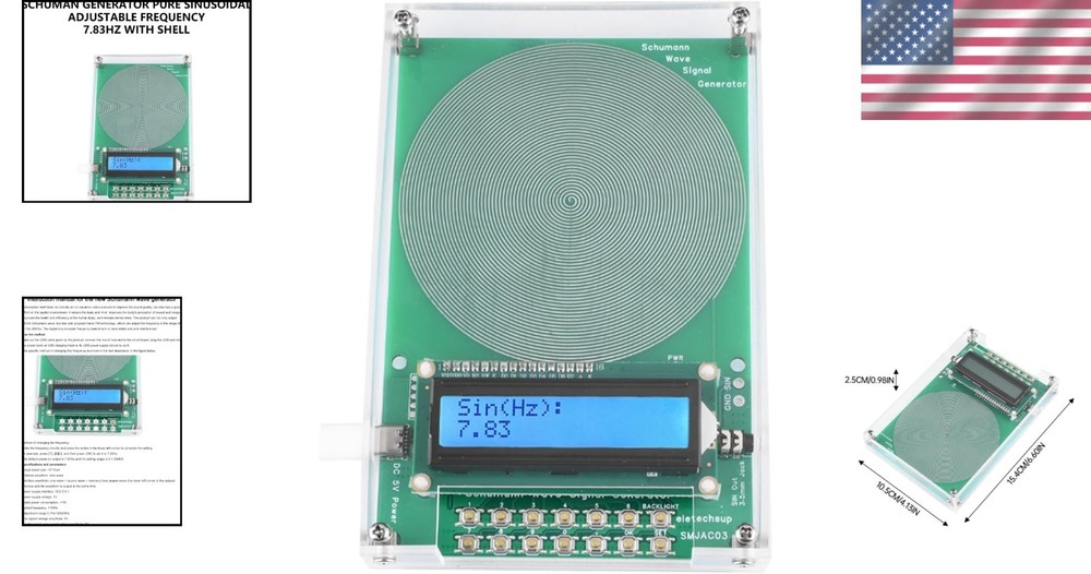 7.83Hz Adjustable Frequency Generator with USB-C Port for Unmatched Stability