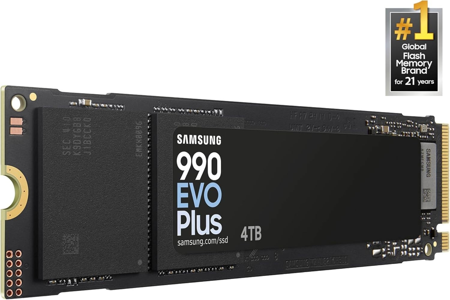 Samsung 990 EVO Plus SSD 4TB, PCIe Gen 4x4 | Gen 5x2 M.2, Speeds Up-to 7,250 MB/