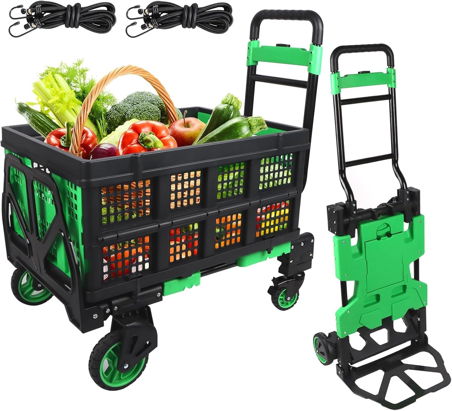 multi-functional Folding Hand Truck, Utility Dolly Platform Cart with a frame