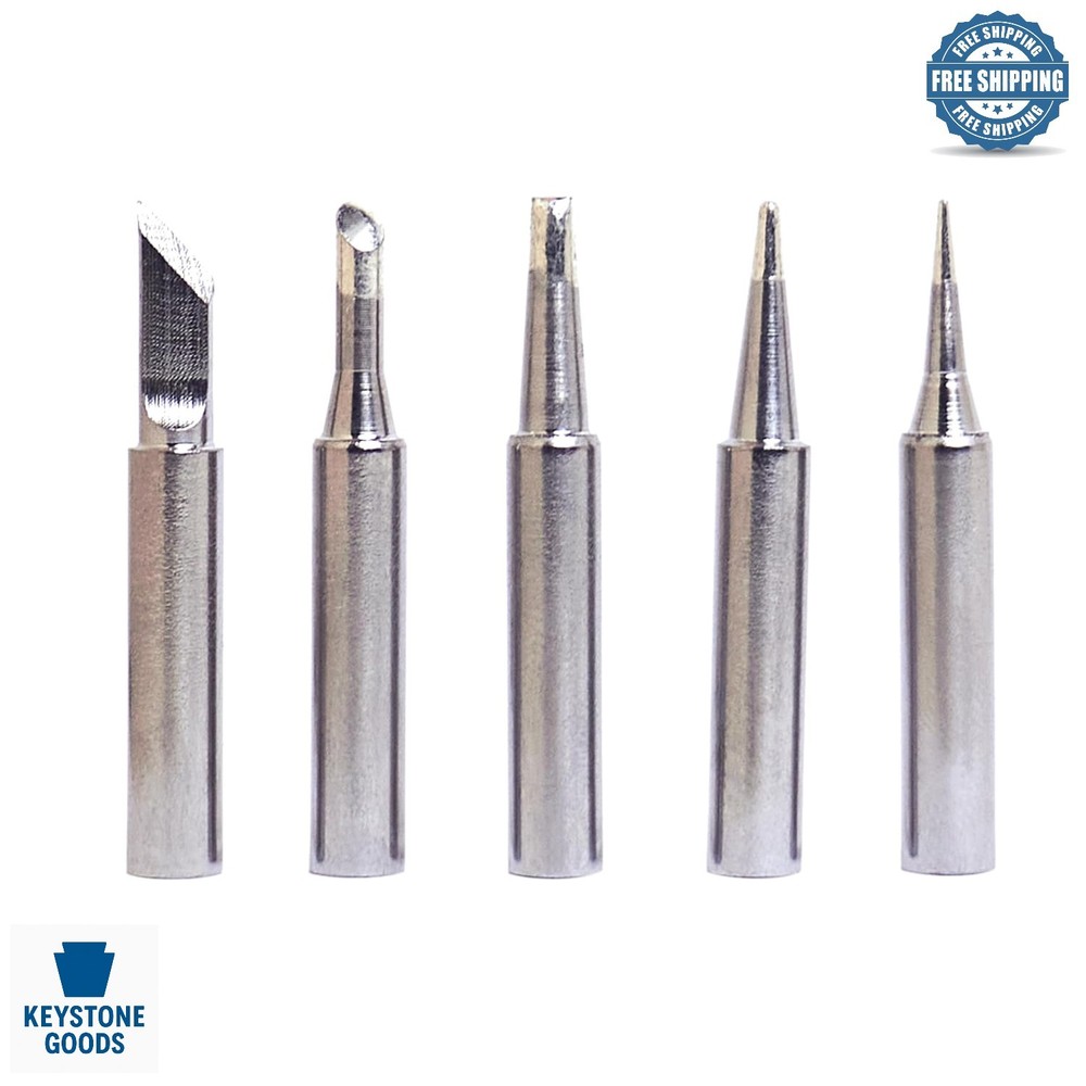 5pcs Universal Soldering Iron Tips Set for Hakko & More