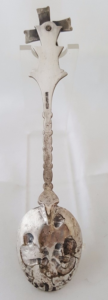 ANTIQUE DUTCH SILVER PLATED REPOUSSE SPOON (3)