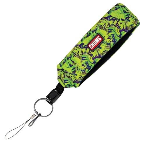 SportFloat Floating Wrist Strap – Waterproof Flotation Strap Keychain – Leaves