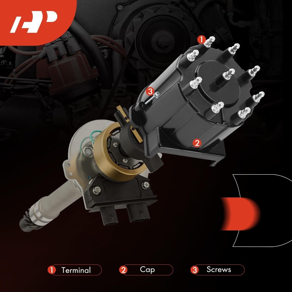 A-Premium Ignition Distributor Cap Compatible with GMC, Chevy & Cadillac...
