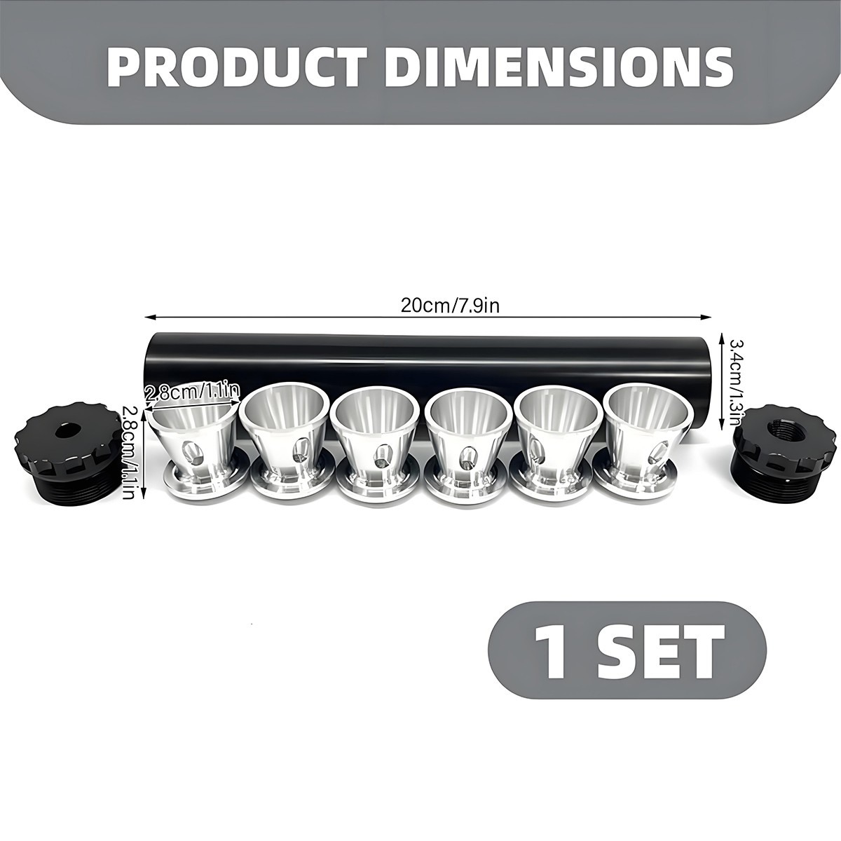 Automotive Accessories,Fuel Filter 1/2 X 28 with Multiple End Caps,