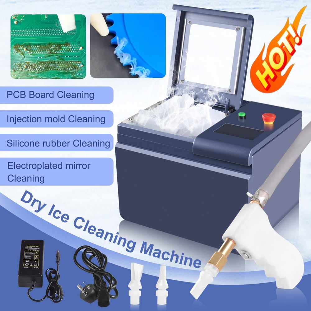 Mini Dry Ice Blasting Machine Cleaning Machine For PCB Burrs Remove Portable