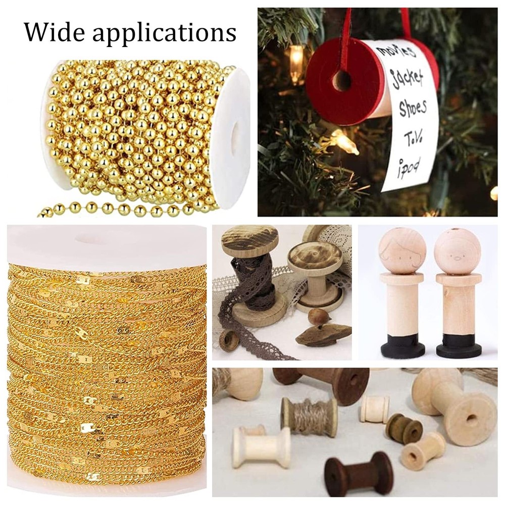 20pcs Ribbon Spools Removable Empty Cord Thread Storage Organizer Ribbon Hold...