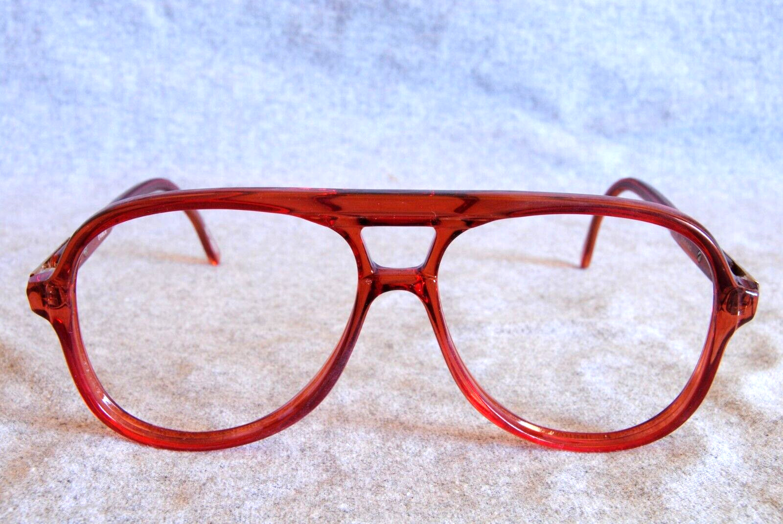 eagle eyeglass frames cognac 54-18 vintage