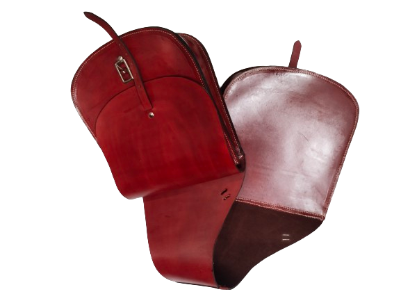 Horse Saddle Bag Genuine Leather Cow Hide Saddle Bag.