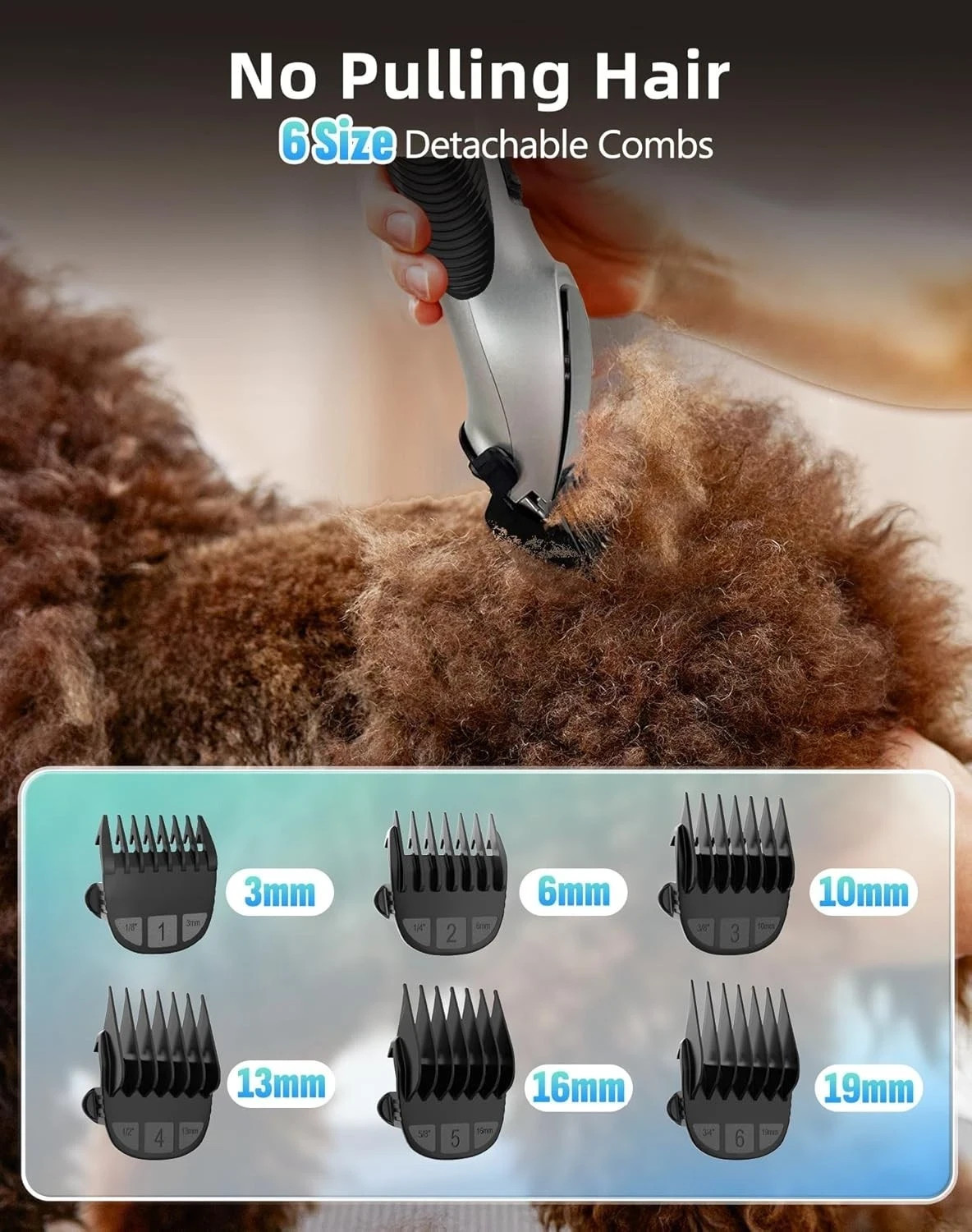 Professional PET CLIPPERS Dog Grooming Kit Heavy Duty Trimmer Thick Hair US