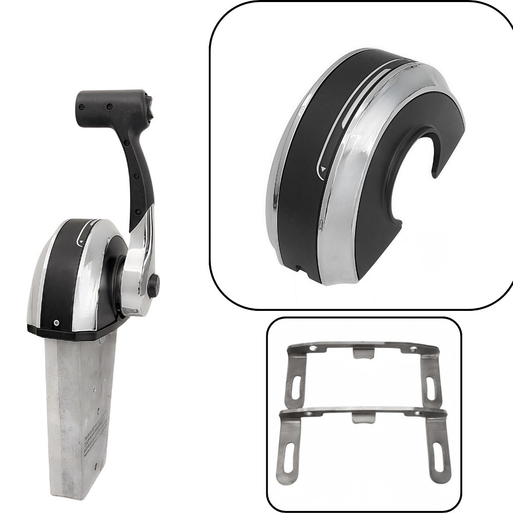 Outboard Remote Control Box 8M0059686 Console Mount Top Single Lever For Mercury
