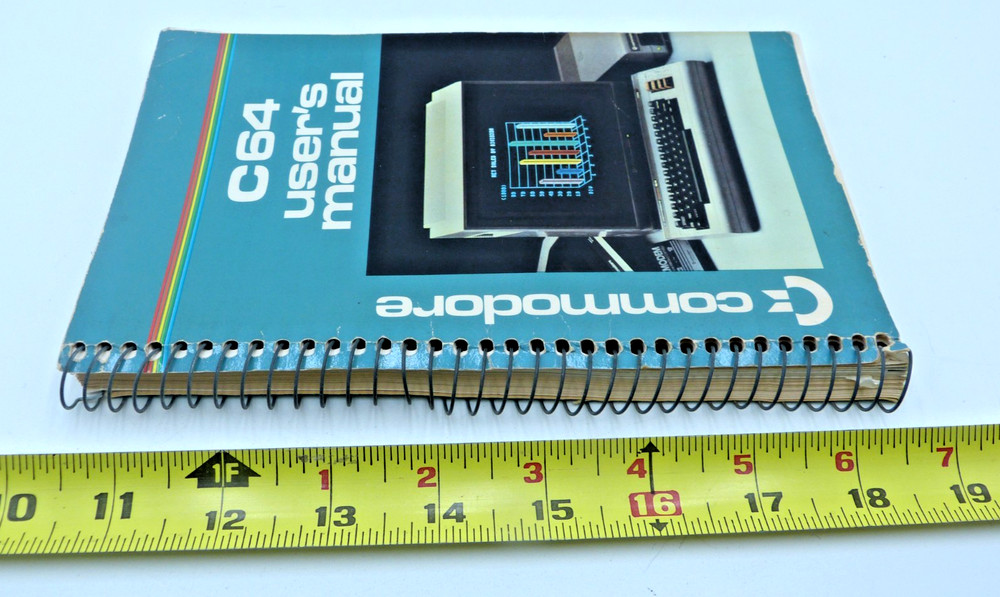 Commodore C64 Users Manual - Spiralbound Book 1984 Vintage