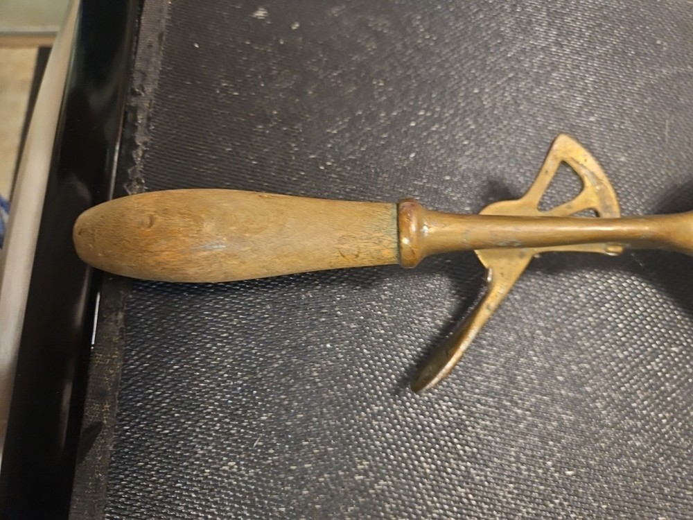 Antique Ice Cream Scooper Wood Handle