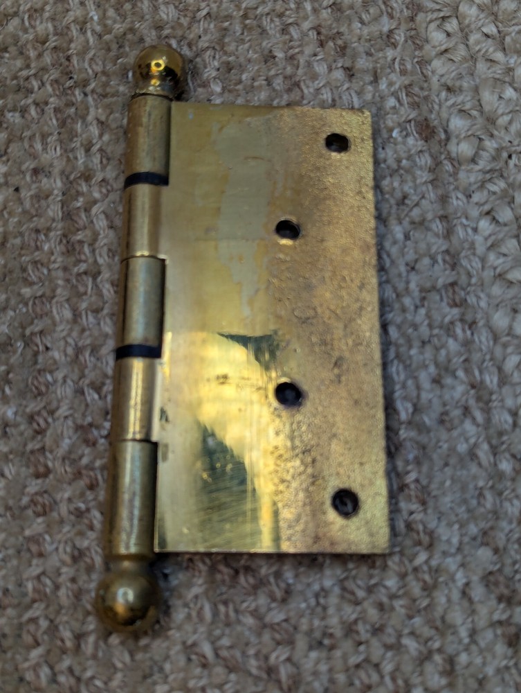 5" x 5" Solid Brass Ball Tip Door Hinge Door Hardware