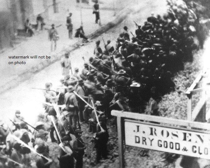 Confederate Soldiers march through Frederick, Maryland 8x10 Civil War Photo 115