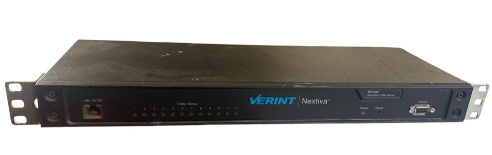 Verint Nextiva S1712E 12-Port CCTV Networked IP Video Server Encoder S1712e-T