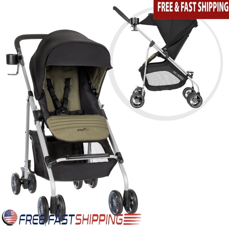 Lightweight Reversible Stroller Modular Design One-Hand Steering Large Storage