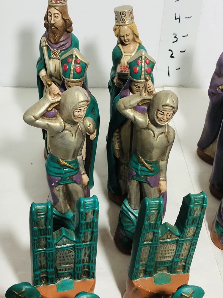 Vintage Hand Painted Chess Figures (29)