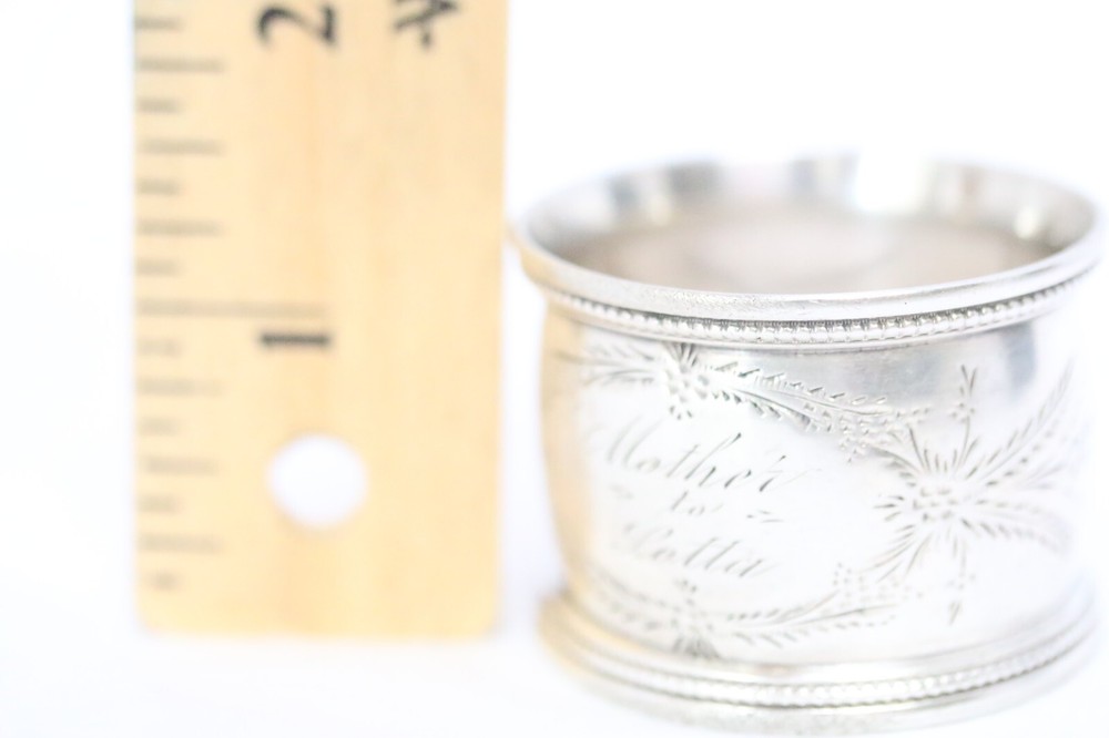 Sterling Silver Medallion Napkin Holder