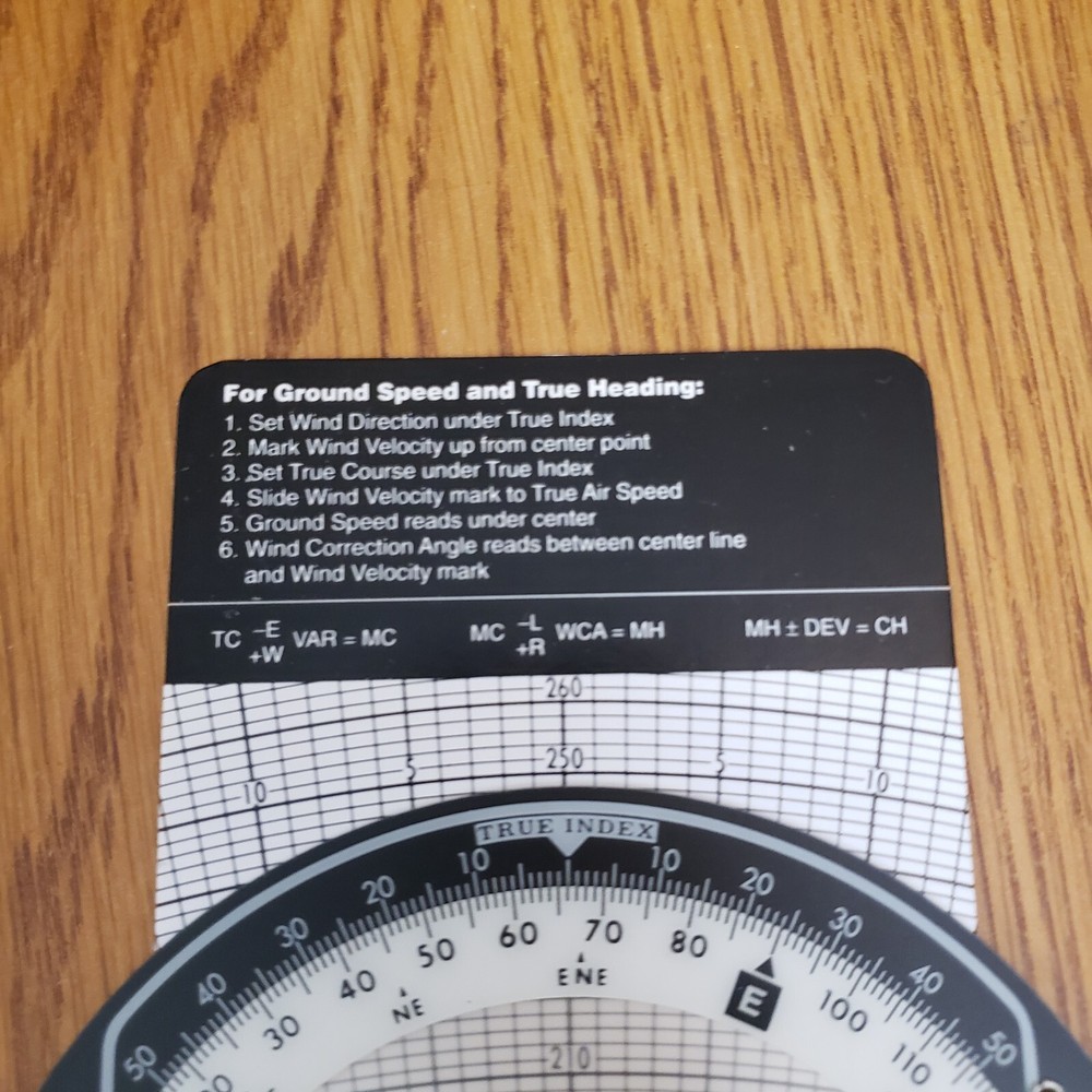 1992 ASA Air Classics E6-B Metal Flight Computer with Manual