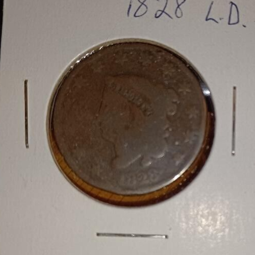 1828 Large Date (narrow date) Coronet Head Large Cent