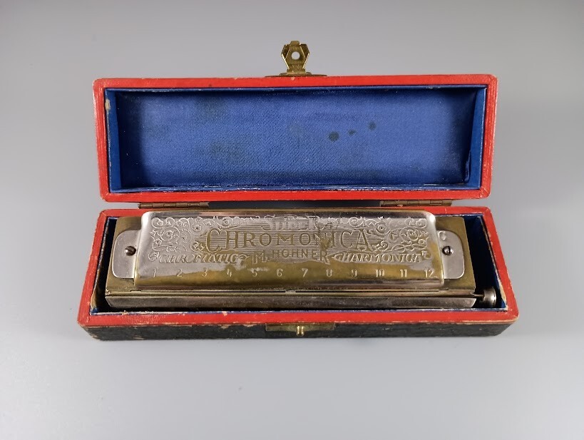 Vintage Chromatic Harmonica - M. Hohner Super Chromonica  in Box - C