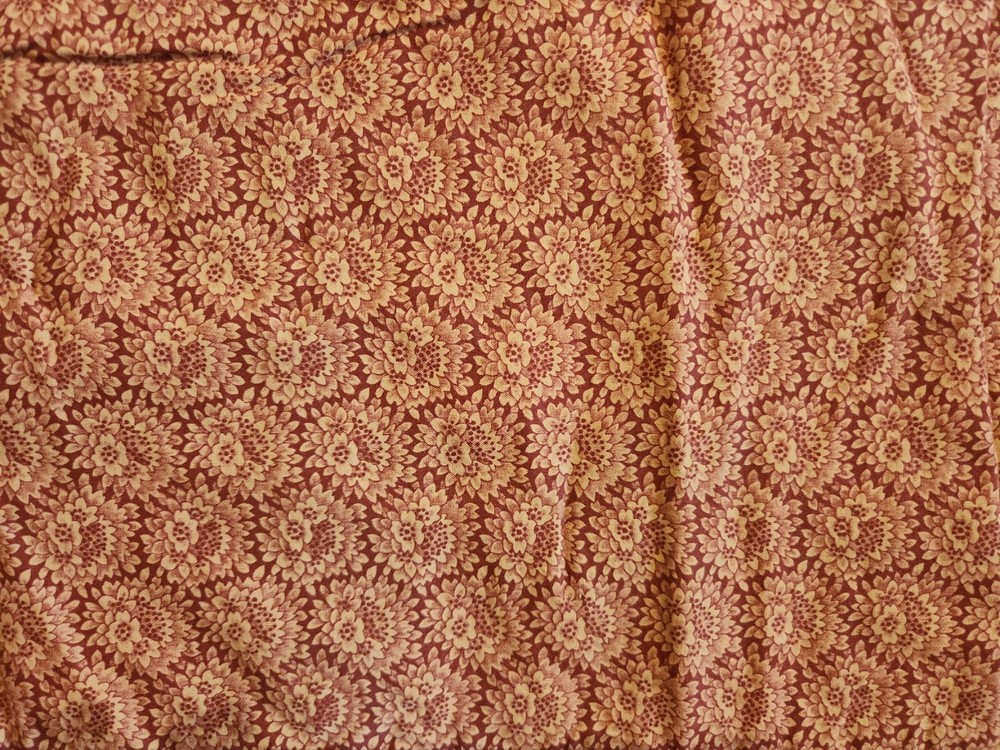 42" x 58" patchwork knotted 100% cotton cheater quilt