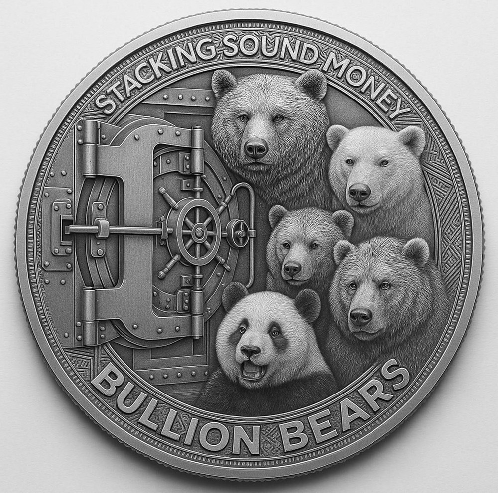 PRESALE Bullion Stackers 2nd Release Panda Bear Colorized 1 oz Copper Round