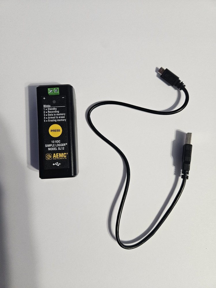 AEMC SL12 (2156.12) Simple Voltage Logger, 10VDC