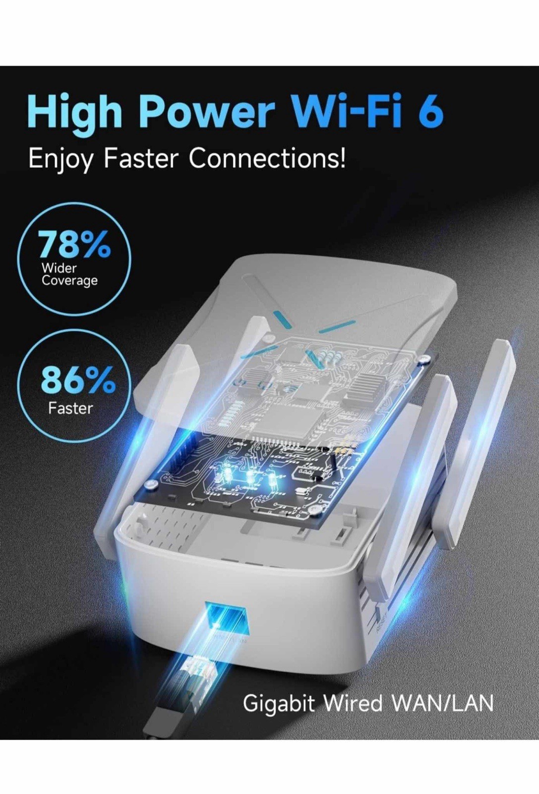 2025 Wifi Extender Signal Booster New Gen Wifi 6 Repeater