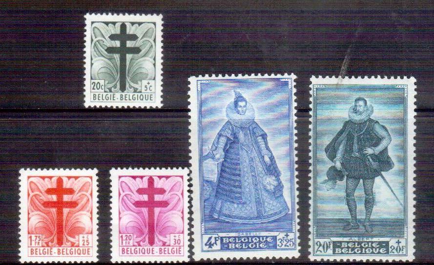 Belgium 1948 anti TB set MLH