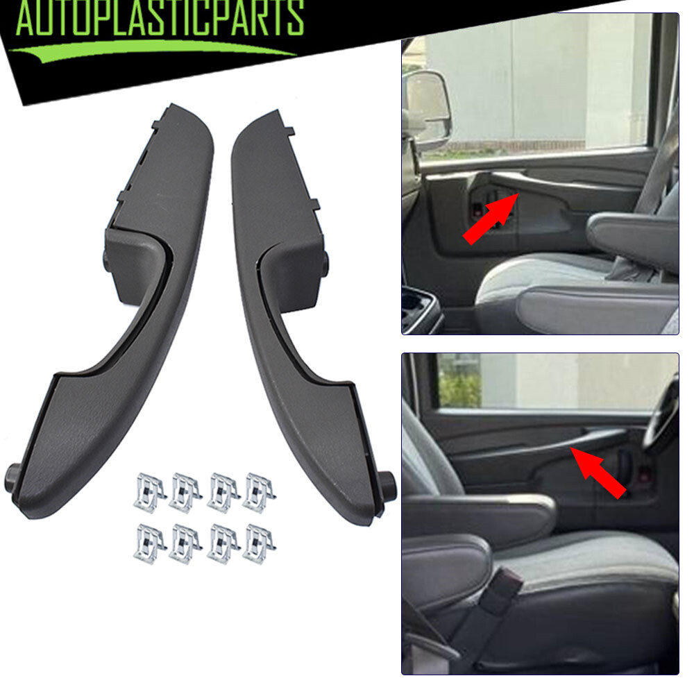 Inside Pull Door Handle Armrest Pair For 2003-2018 Chevrolet Express Van Savana