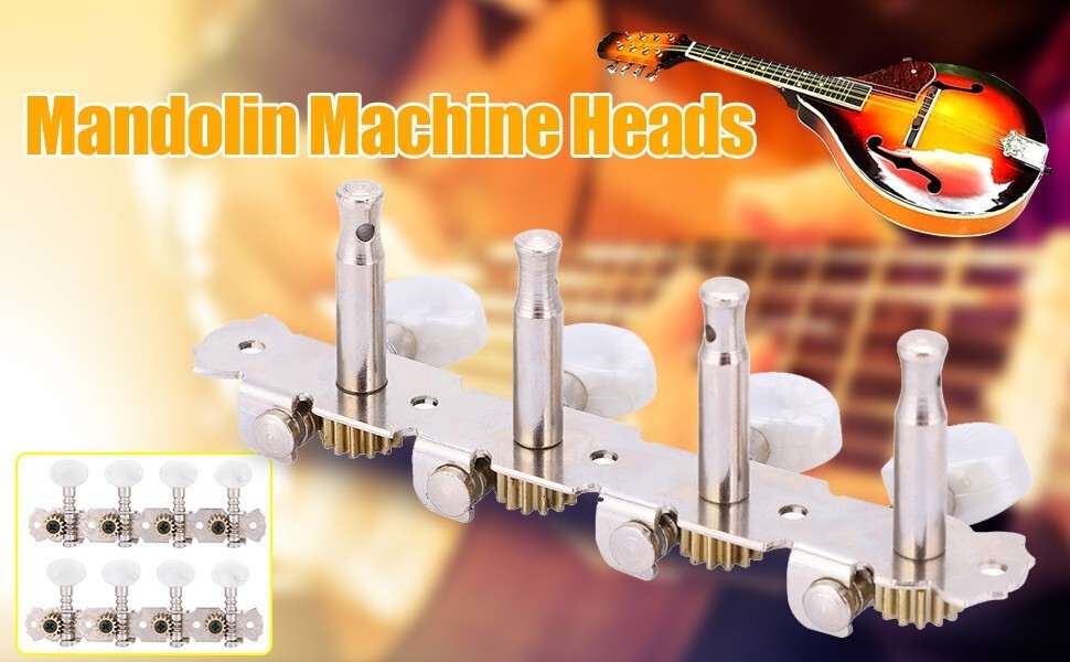 Mandolin Machine Heads String Tuning Pegs 4L4R for Mandolin Instruments