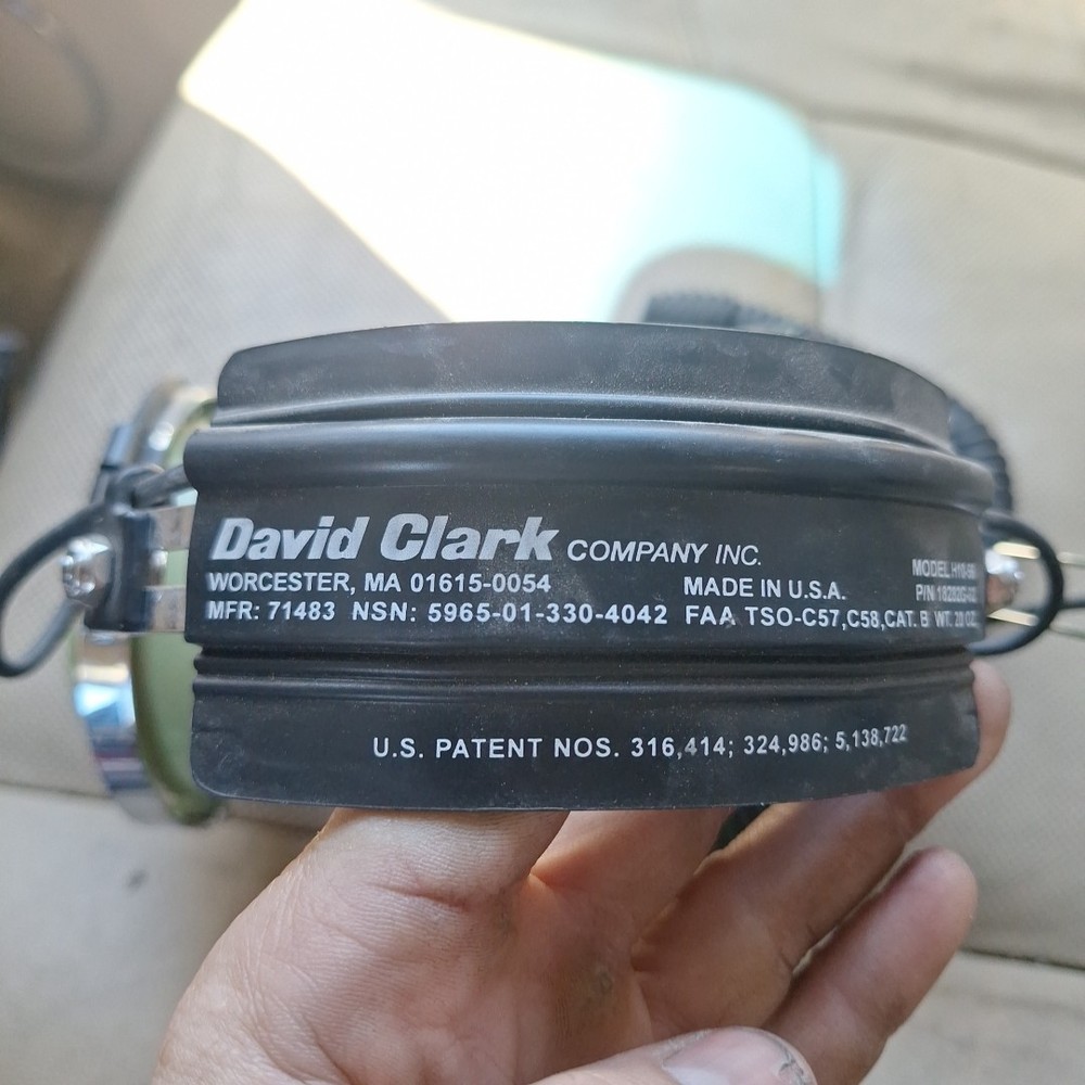 David Clark H10-56 Aviation Headset with Microphone (Mint Condition)
