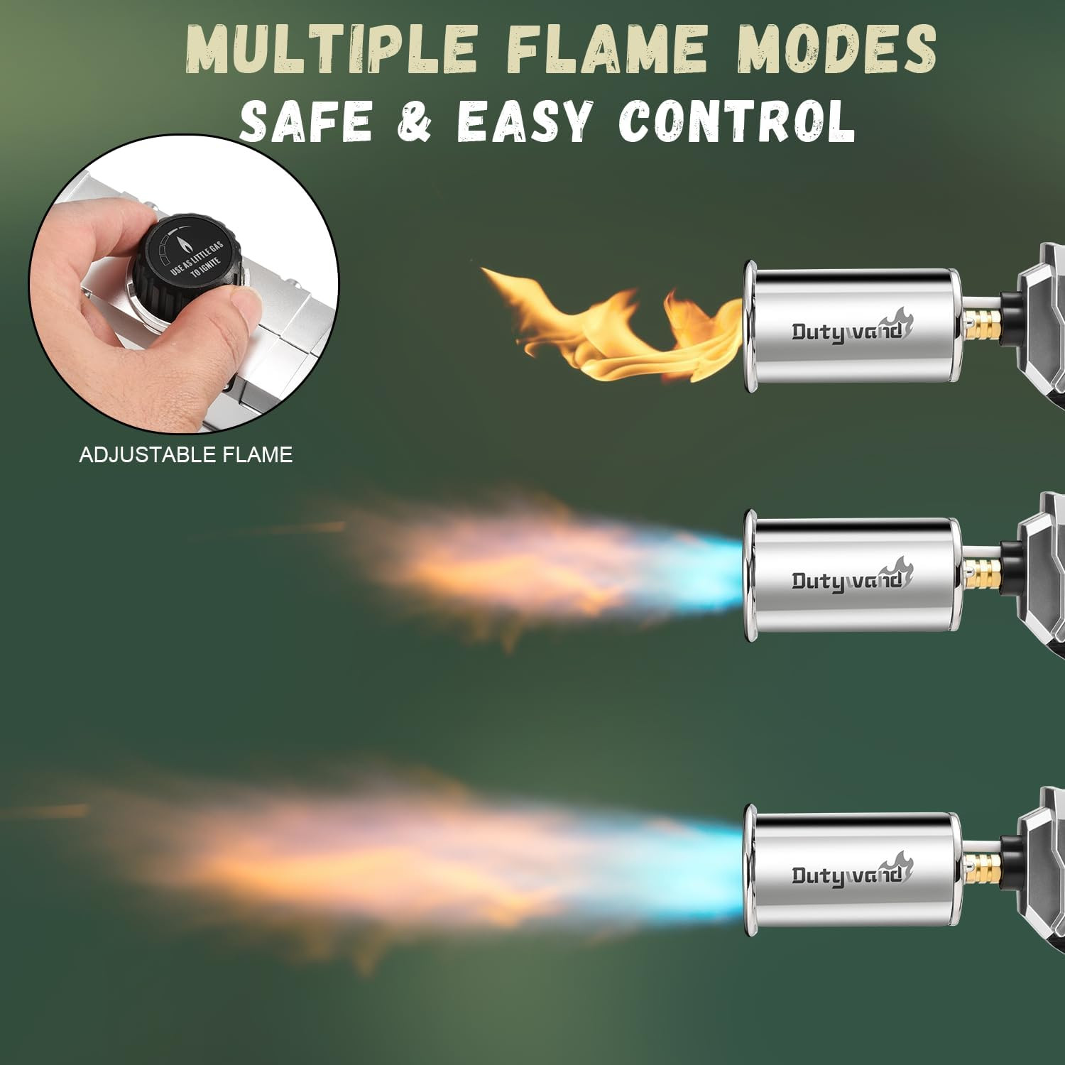 Powerful Propane Torch Gun Flamethrower with Adjustable Flame 800000BTU Blow