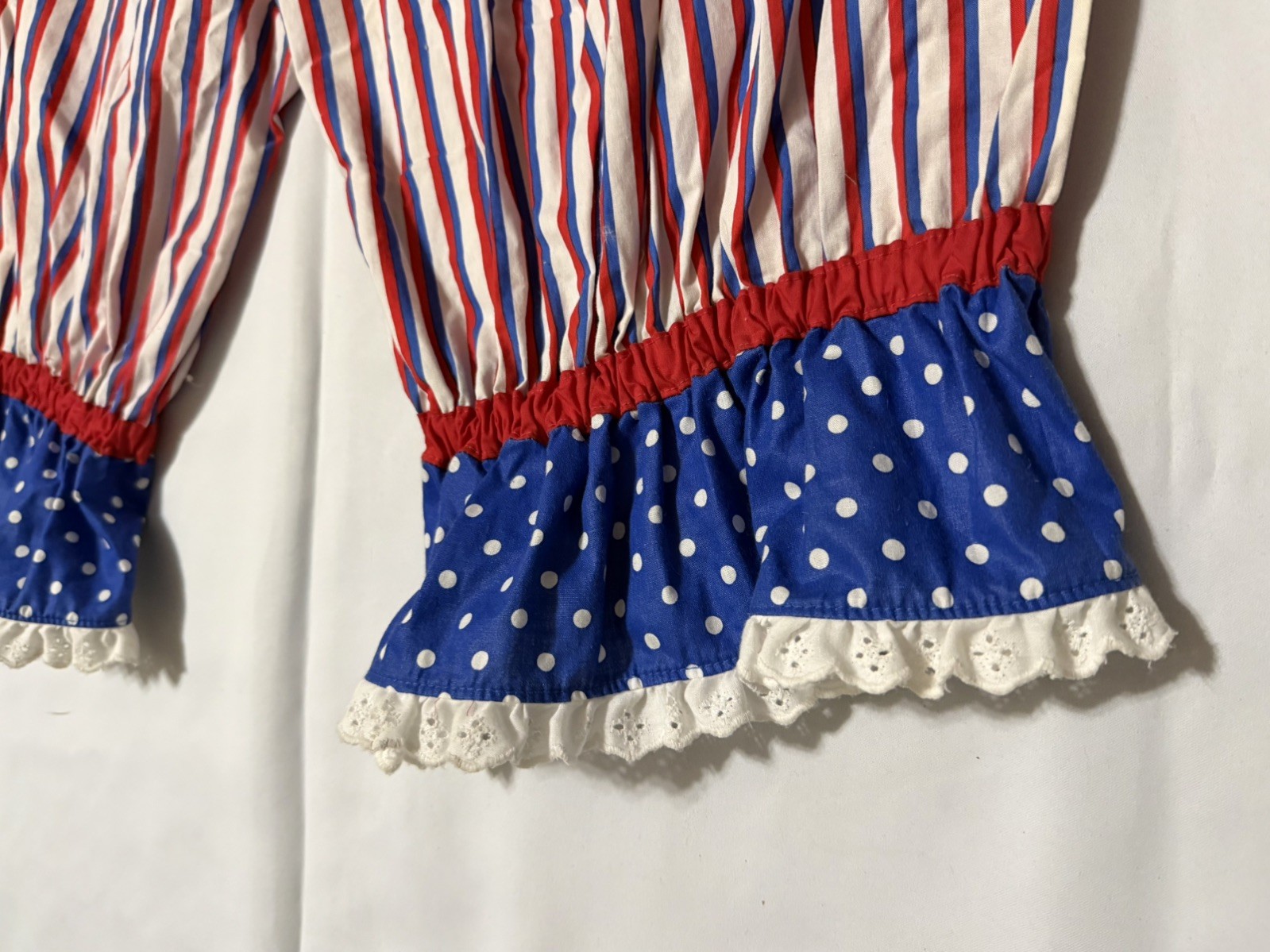 Vintage Costumes by BETTY Clown Adult Pants XL Stripes Polka Dots USA Made