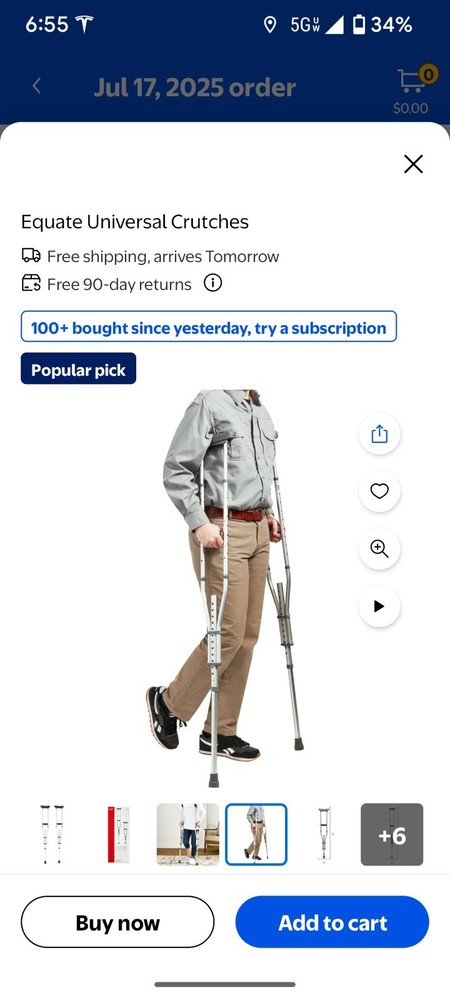 Equate Universal Crutches