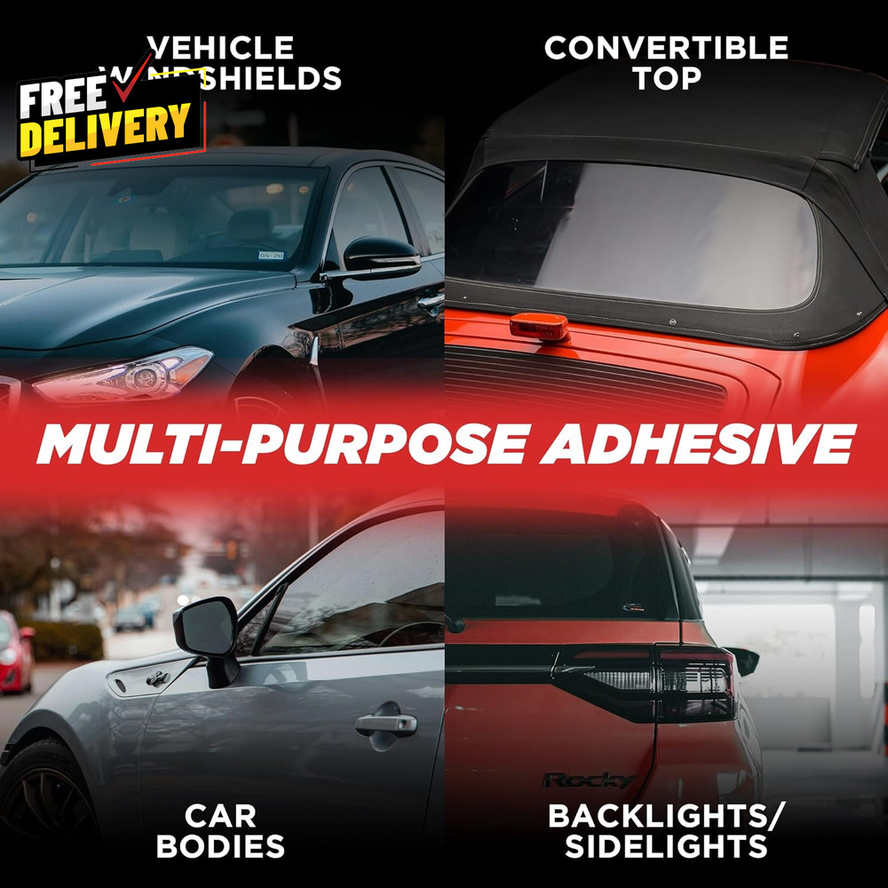 Polyurethane Windshield Adhesive Quick Curing & Weather Resistant Auto Glass A..