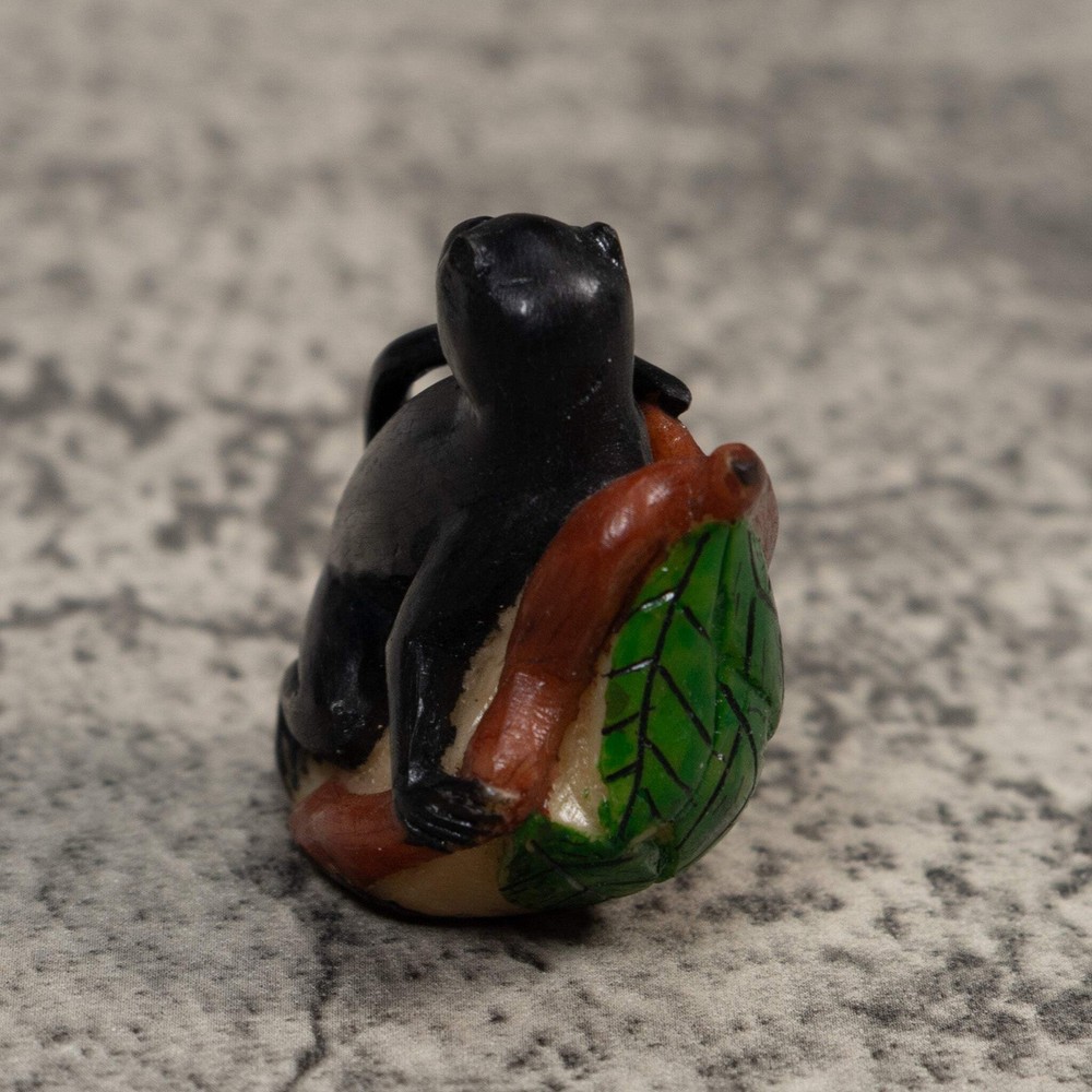 Black Howler Monkey Tagua Carving