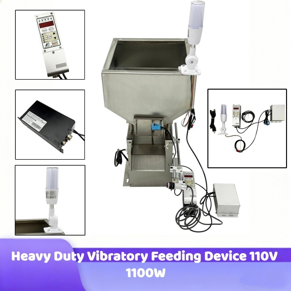 110V Automatic Vibrating Feeder Square Silo Industrial Vibratory Feeding Device
