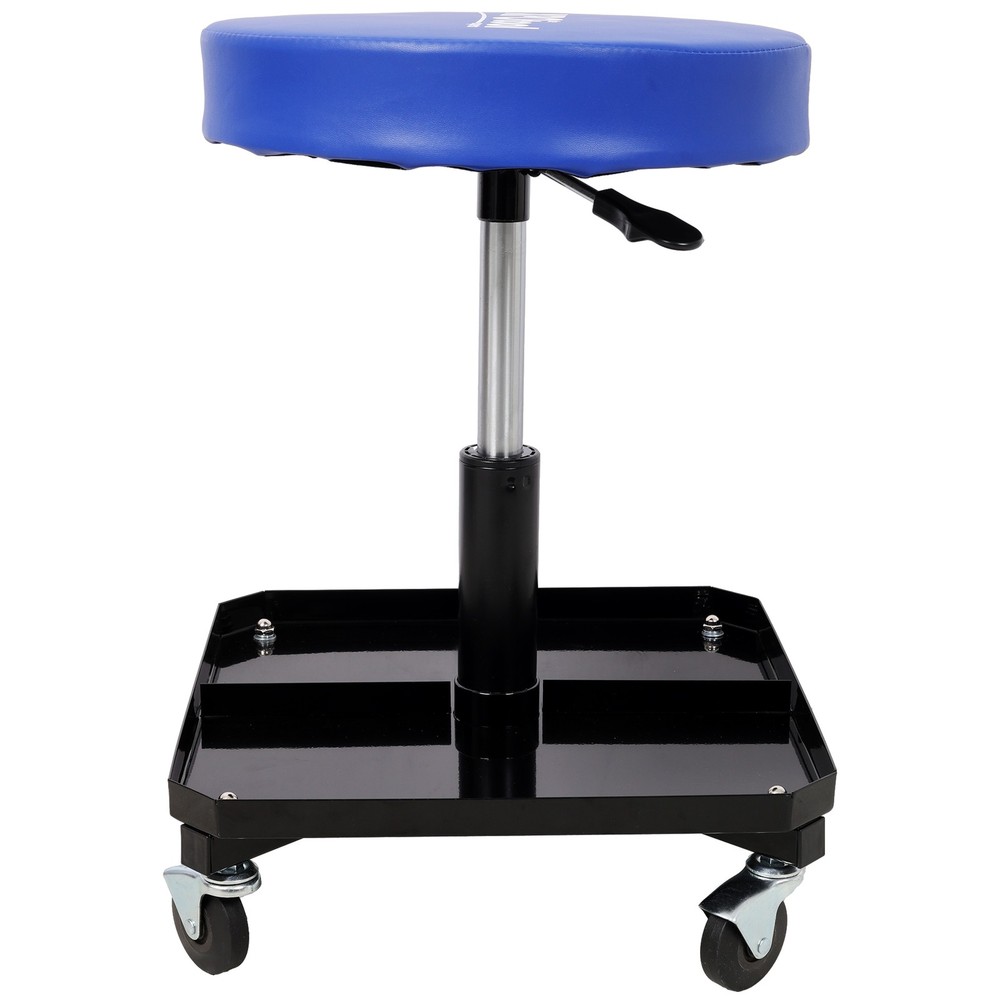 250LBs Rolling Pneumatic Creeper Garage Adjustable Stool Tool Tray Storage USA