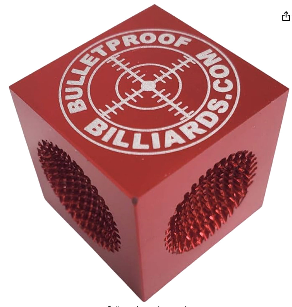 TTBPR Bulletproof Multi Tip Tool (Red) 5 Tools in 1 Pool Cue Tip Maintenance