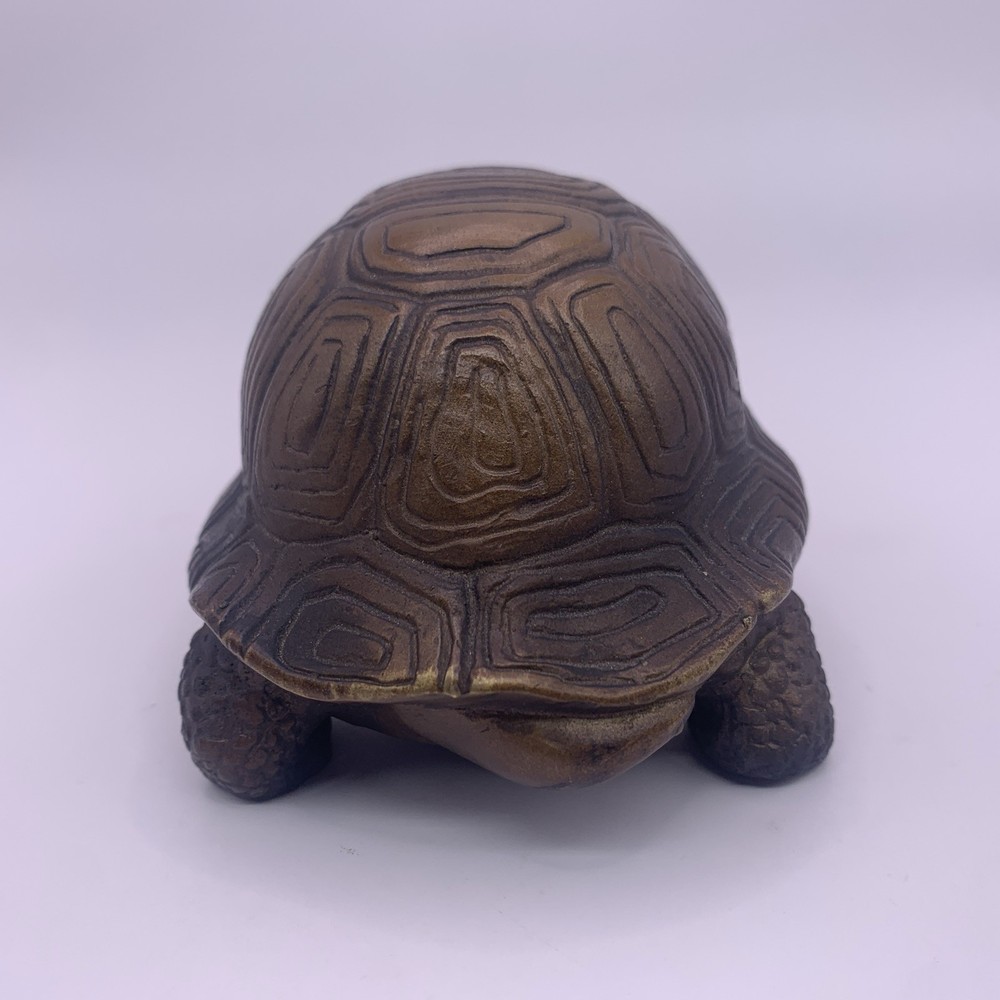 Bronze Tortoise Turtle Signed Chipraus Figurine