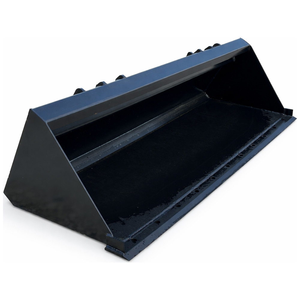 Rock Solid 66" Compact Tractor Smooth Bucket Universal Mount Loader Attachment