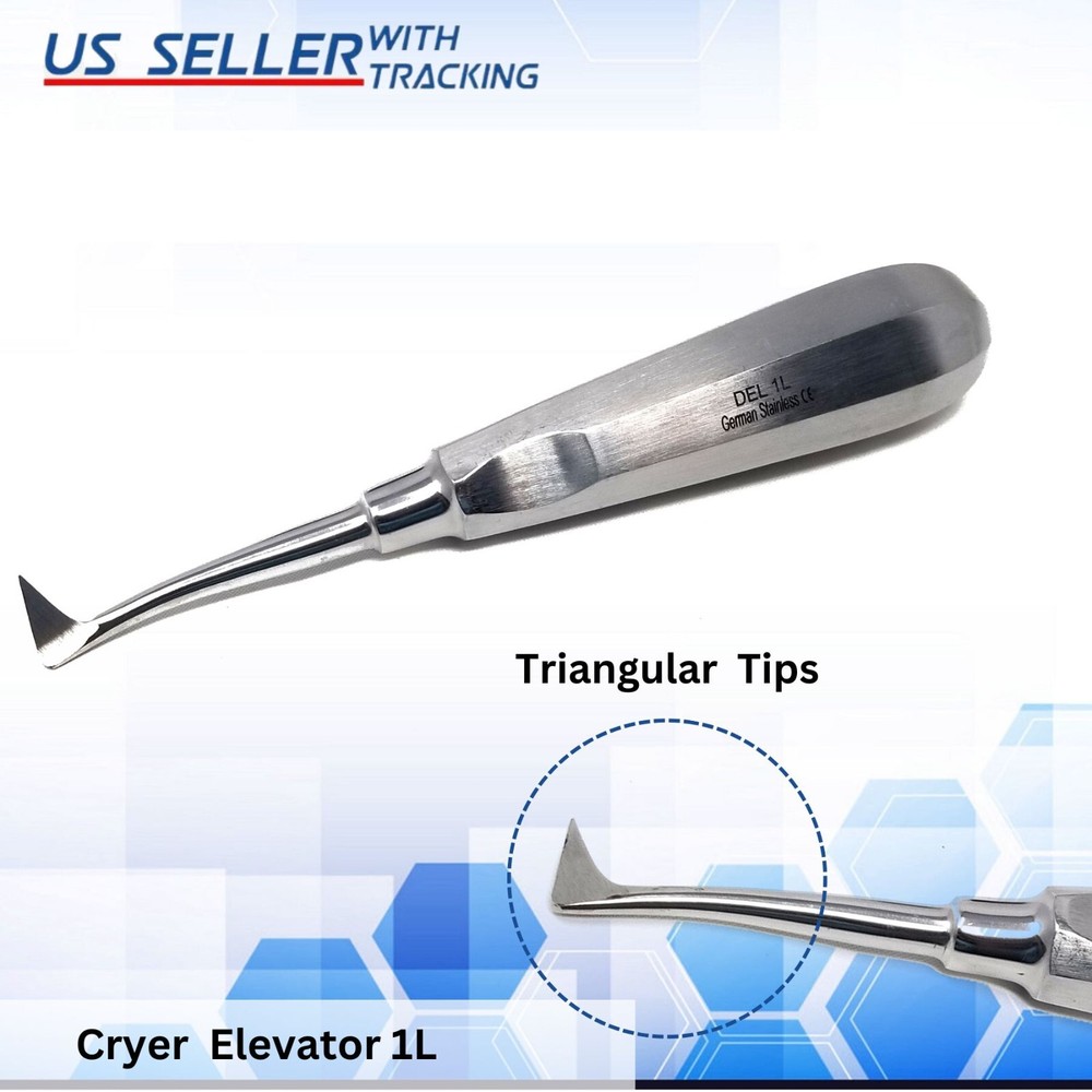 Cryer Root Elevators Left Dental Surgery Oral Instruments Stainless Steel CE