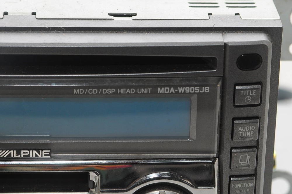 ALPINE MDA-W905JB CD MD Player & CHA-S634 CD Changer Bundle Tested Working