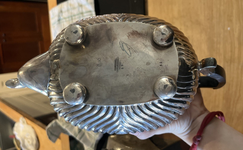 4 Pc 19th C. Sheffield Silver Plate Tea And Coffee Set