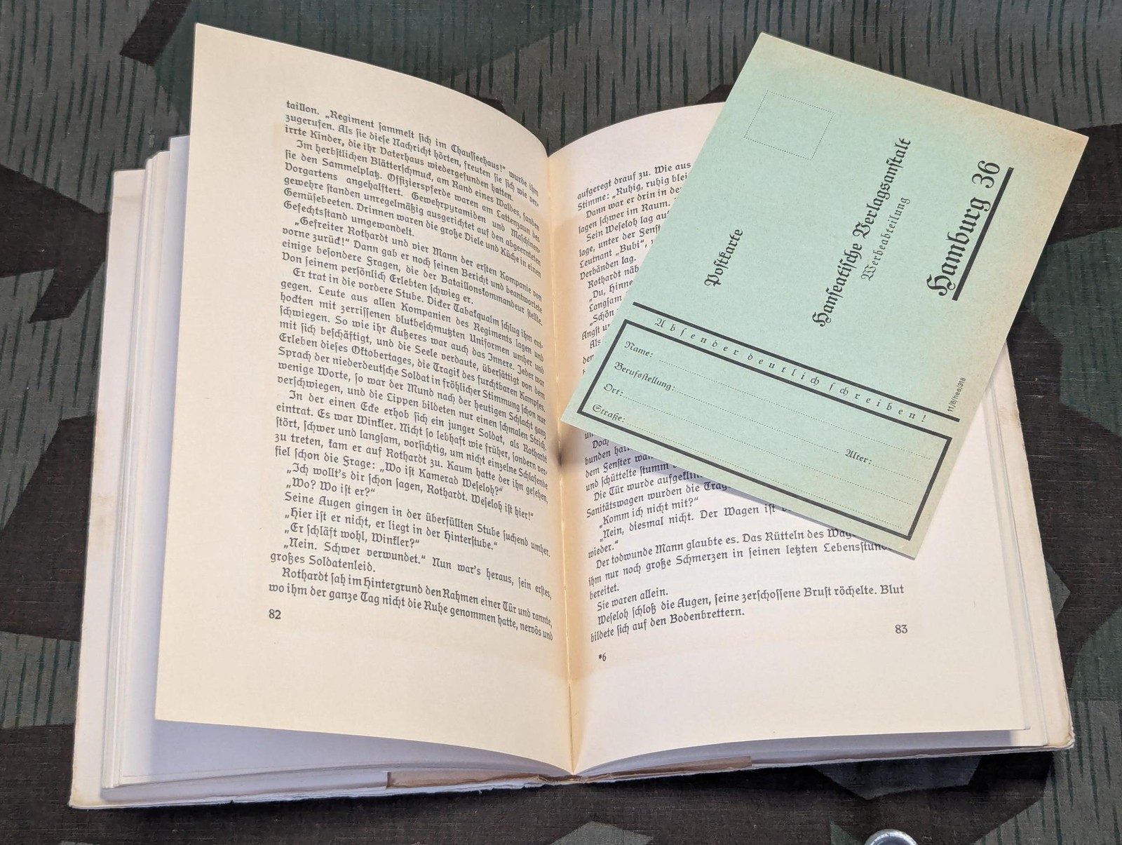 1935 Book Die Letzte Schlacht Theodor Jakobs German WWI Tank Armor Soldier War