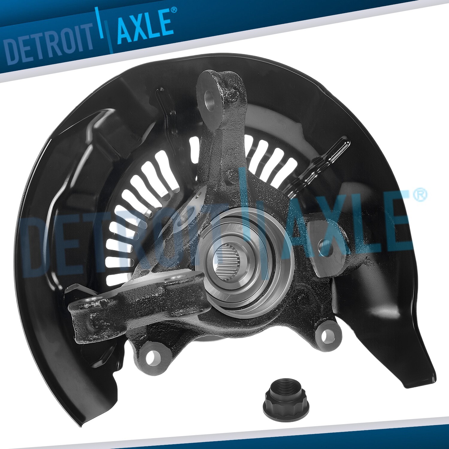 Front Right Knuckle + Wheel Hub Bearing for Lexus RX350 RX450h Toyota Highlander