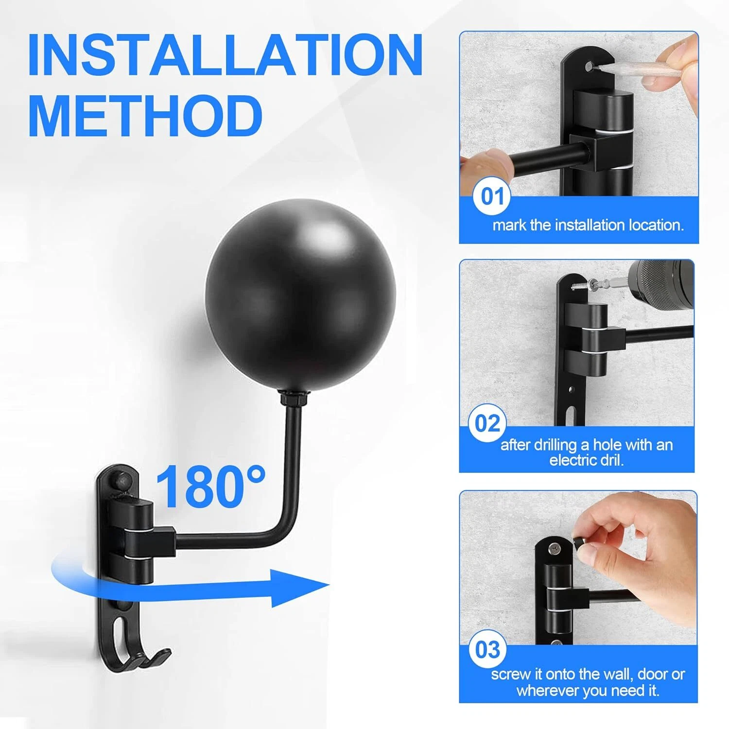 2/4/6PCS Motorcycle Helmet Holder Hook Jacket Bag Display Rack Wall Mount Hanger